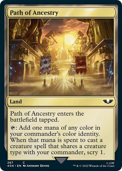 Path of Ancestry (Surge Foil) (Universes Beyond: Warhammer 40K) Near Mint Foil