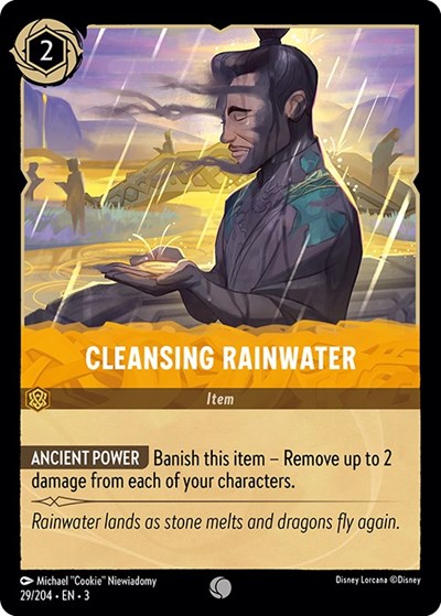 Cleansing Rainwater (Into the Inklands) Near Mint Cold Foil