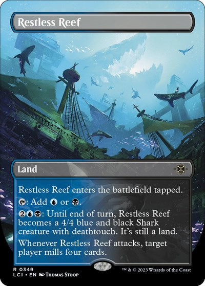 Restless Reef (Borderless) (The Lost Caverns of Ixalan) Near Mint Foil