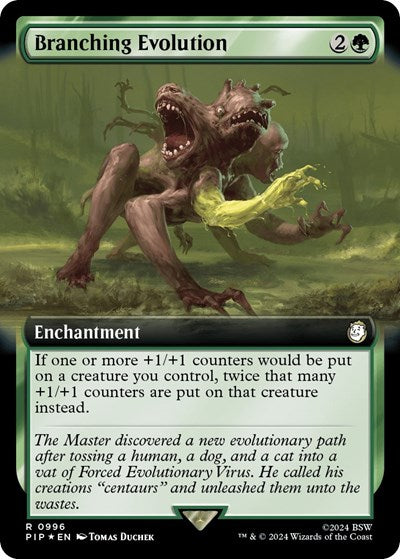 Branching Evolution (Extended Art) (Surge Foil) (Universes Beyond: Fallout) Near Mint Foil