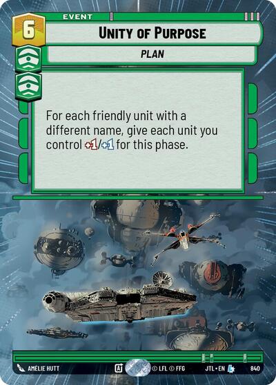 Unity of Purpose (Hyperspace Foil) (Jump to Lightspeed) Near Mint Foil