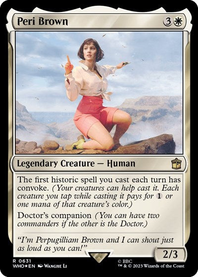 Peri Brown (Surge Foil) (Universes Beyond: Doctor Who) Light Play Foil