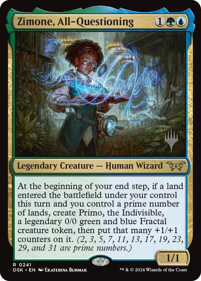 Zimone, All-Questioning (Promo Pack: Duskmourn: House of Horror) Near Mint Foil