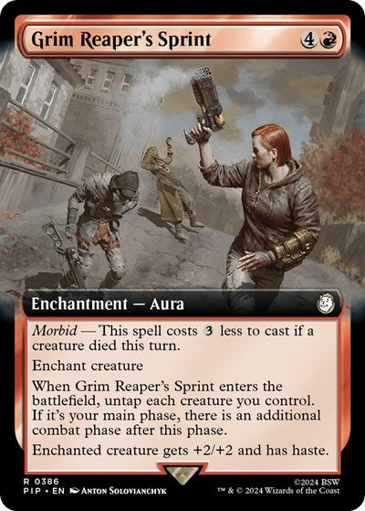 Grim Reaper's Sprint (Extended Art) (Universes Beyond: Fallout) Light Play