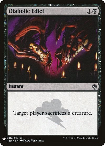Diabolic Edict (Mystery Booster) Light Play