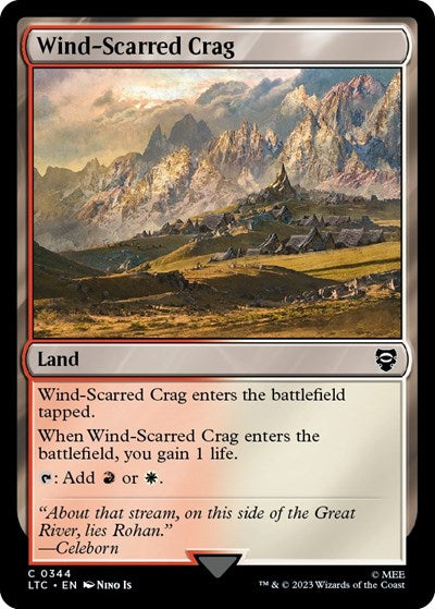 Wind-Scarred Crag (Commander: The Lord of the Rings: Tales of Middle-earth) Light Play