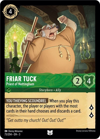 Friar Tuck - Priest of Nottingham (Into the Inklands) Near Mint Cold Foil