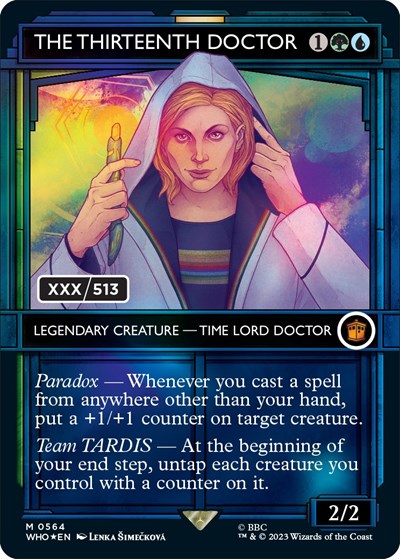 The Thirteenth Doctor (Serial Numbered) (Universes Beyond: Doctor Who) Near Mint Foil