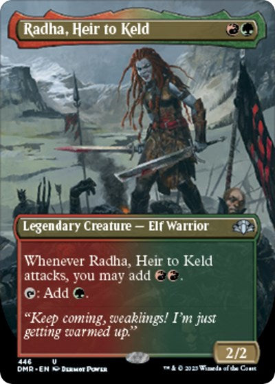 Radha, Heir to Keld (Borderless) (Dominaria Remastered) Near Mint