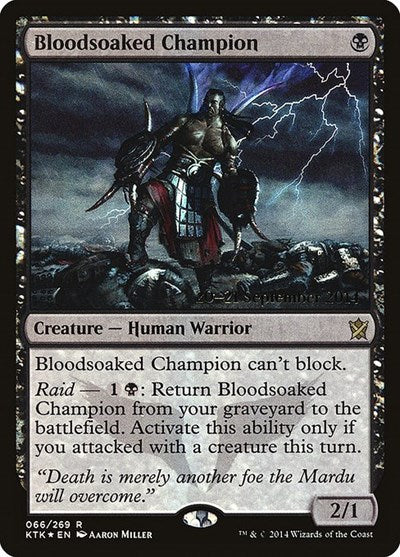Bloodsoaked Champion (Promos: Prerelease Cards) Medium Play Foil