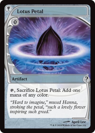 Lotus Petal (Future Sight) (Mystery Booster 2) Light Play Foil