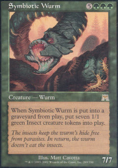 Symbiotic Wurm (Onslaught) Medium Play
