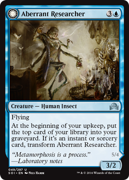 Aberrant Reseacher (Perfected Form) (Shadows Over Innistrad) Light Play