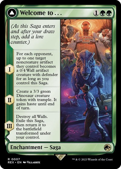 Welcome to . . . (Universes Beyond: Jurassic World Collection) Light Play Foil