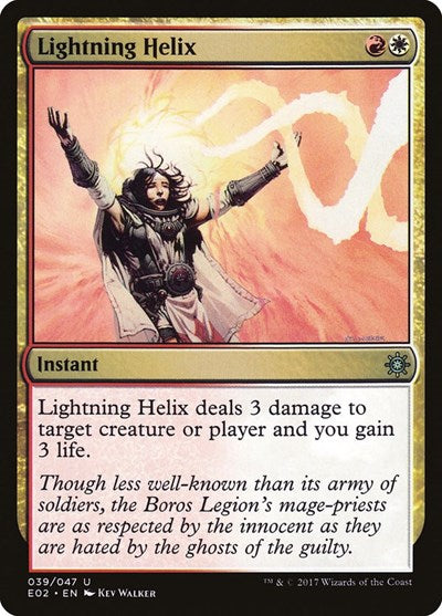 Lightning Helix (Explorers of Ixalan) Medium Play