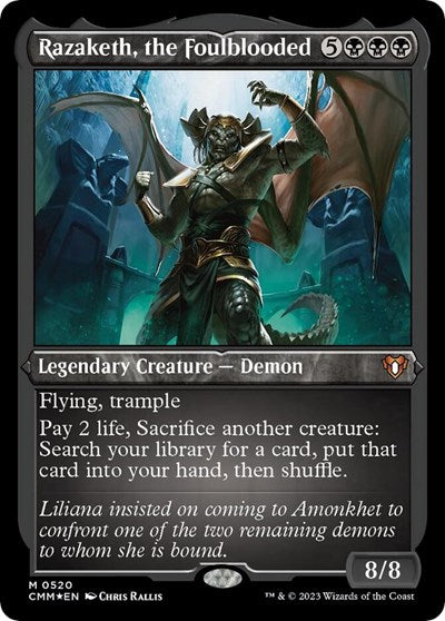Razaketh  the Foulblooded  Foil Etched|0|0|0.00