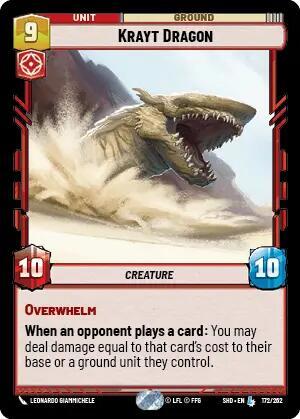 Krayt Dragon (Shadows of the Galaxy) Near Mint Foil