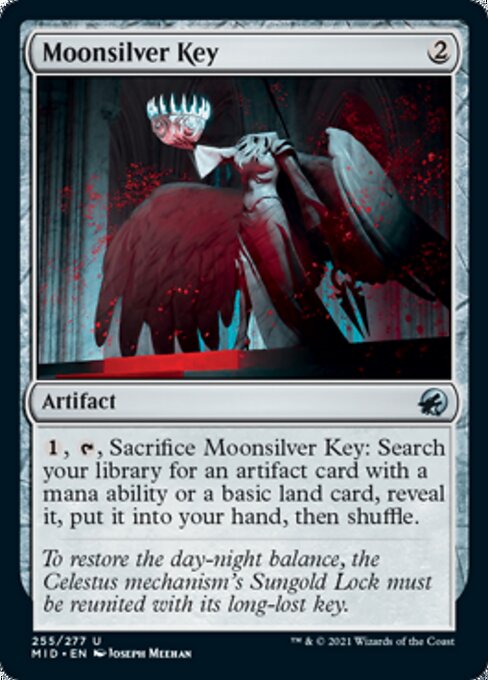 Moonsilver Key (Innistrad: Midnight Hunt) Medium Play Foil