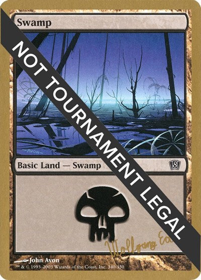 Swamp (340) - 2003 Wolfgang Eder (8ED) (World Championship Decks) Light Play