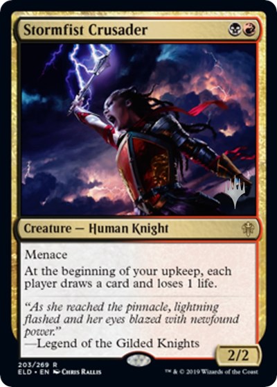 Stormfist Crusader (Promo Pack: Throne of Eldraine) Near Mint Foil