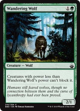 Wandering Wolf (Battlebond) Near Mint Foil