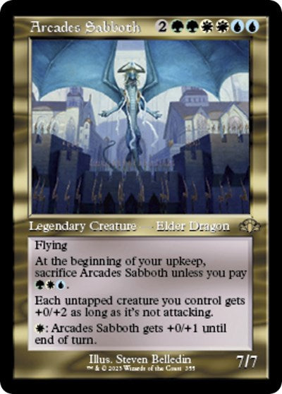 Arcades Sabboth (Retro Frame) (Dominaria Remastered) Light Play