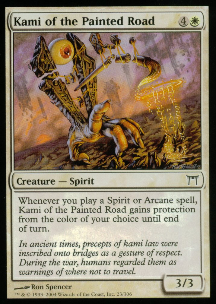 Kami of the Painted Road (Champions of Kamigawa) Light Play