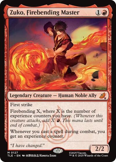 Zuko, Firebending Master (Avatar: The Last Airbender: Eternal-Legal) Light Play Foil