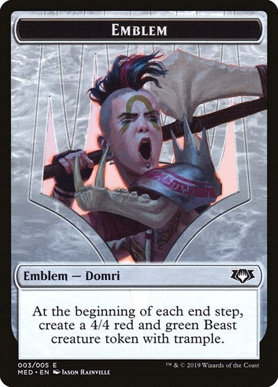 Emblem - Domri, Chaos Bringer (Mythic Edition: Ravnica Allegiance) Near Mint