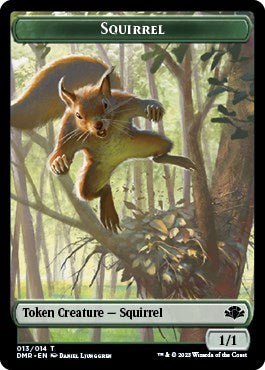 Squirrel Token (Dominaria Remastered) Light Play