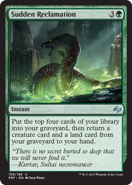 Sudden Reclamation (Fate Reforged) Medium Play Foil