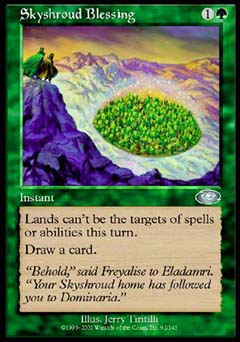 Skyshroud Blessing (Planeshift) Medium Play Foil