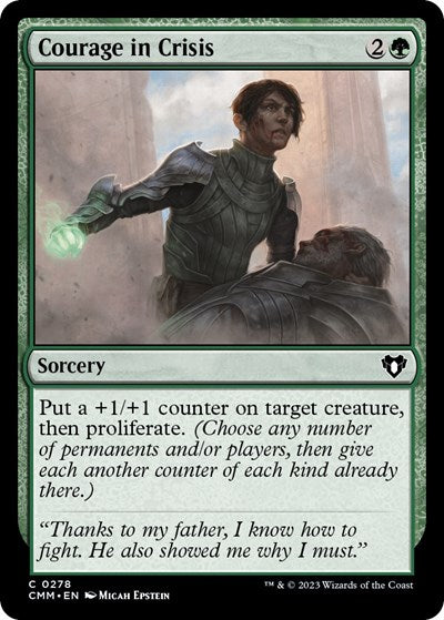 Courage in Crisis (Commander Masters) Light Play Foil