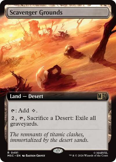 Scavenger Grounds (Extended Art) (Commander: Marvel Super Heroes) Near Mint