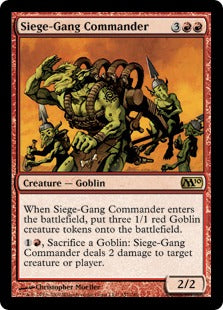 Siege-Gang Commander (Magic 2010 Core Set) Light Play Foil