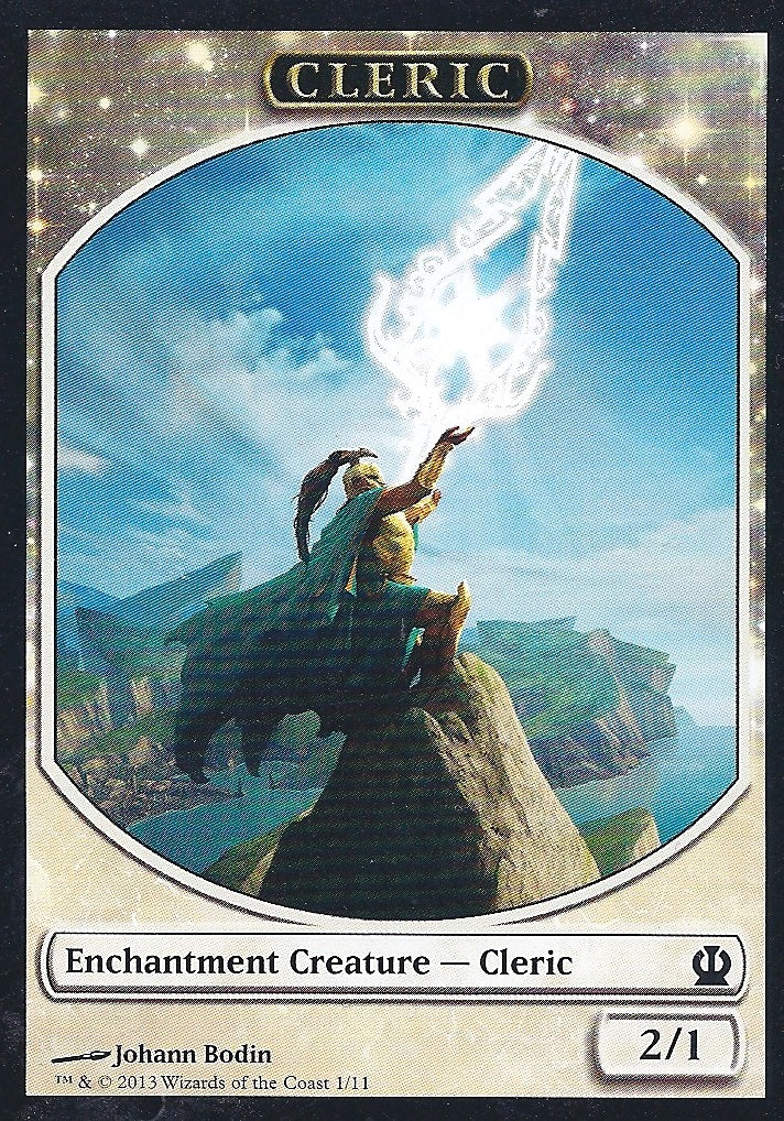 Cleric Token (Theros) Light Play