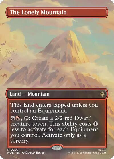 The Lonely Mountain (Borderless) (0207) (The Hobbit) Medium Play Foil