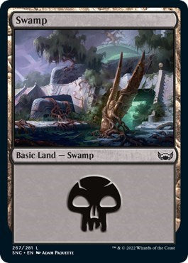 Swamp (267) (Streets of New Capenna) Light Play Foil