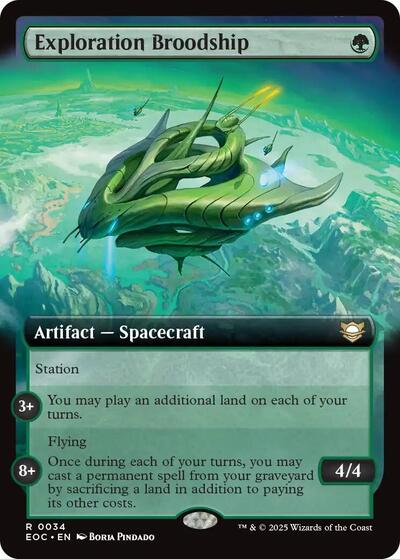 Exploration Broodship (Extended Art) (Commander: Edge of Eternities) Light Play