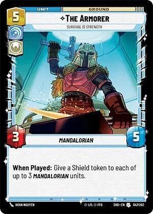 The Armorer Survival Is Strength (Shadows of the Galaxy) Near Mint Foil