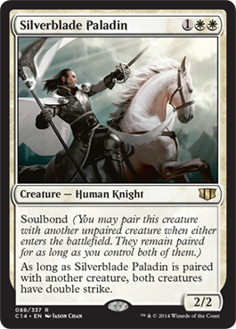 Silverblade Paladin (Commander 2014 Edition) Light Play