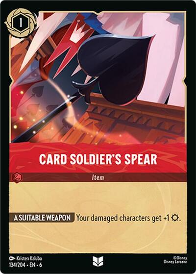 Card Soldier's Spear (Azurite Sea) Near Mint