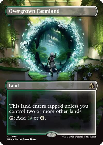 Overgrown Farmland (Borderless) (Reality Fracture) Near Mint Foil