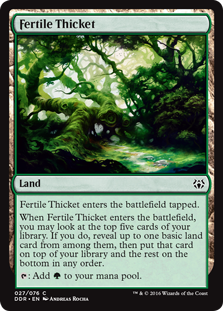 Fertile Thicket (Duel Decks: Nissa vs Ob Nixilis) Light Play