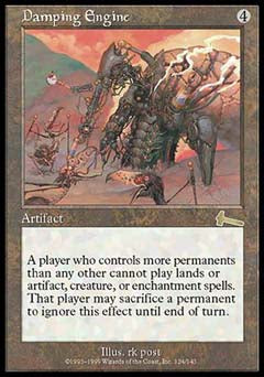Damping Engine (Urza's Legacy) Damaged / Poor Foil