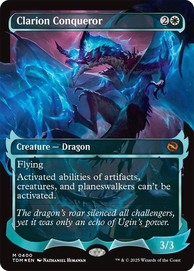 Clarion Conqueror (Showcase) (Tarkir: Dragonstorm) Light Play Foil
