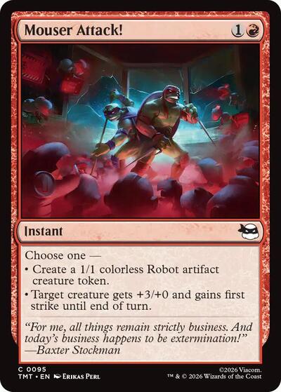 Mouser Attack! (Teenage Mutant Ninja Turtles) Light Play Foil