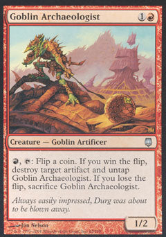 Goblin Archaeologist (Darksteel) Medium Play Foil