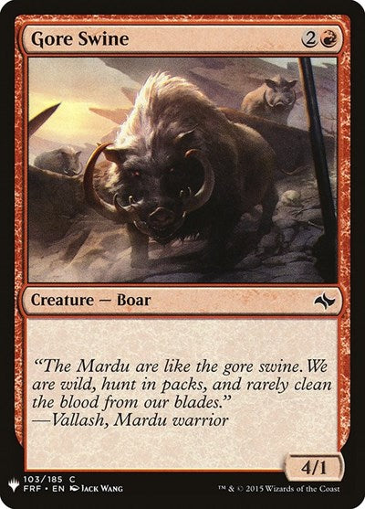 Gore Swine (Mystery Booster) Near Mint