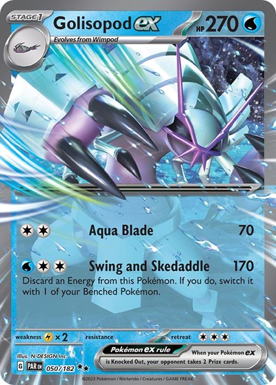 Golisopod ex - 050 (Scarlet and Violet: Paradox Rift) Near Mint Holofoil
